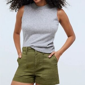 Madewell The Perfect Vintage Fatigue Short Desert Olive Size 32